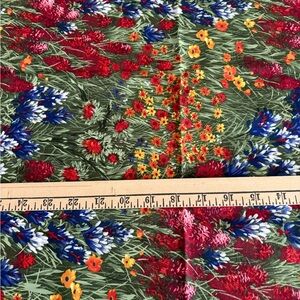 Source Unknown Multicolor Floral Fabric 1 yard